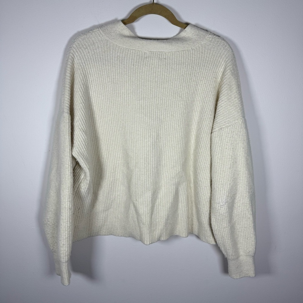 ON 34th Cream Button Up Cardigan Sweater Size XXL - Picture 7 of 9